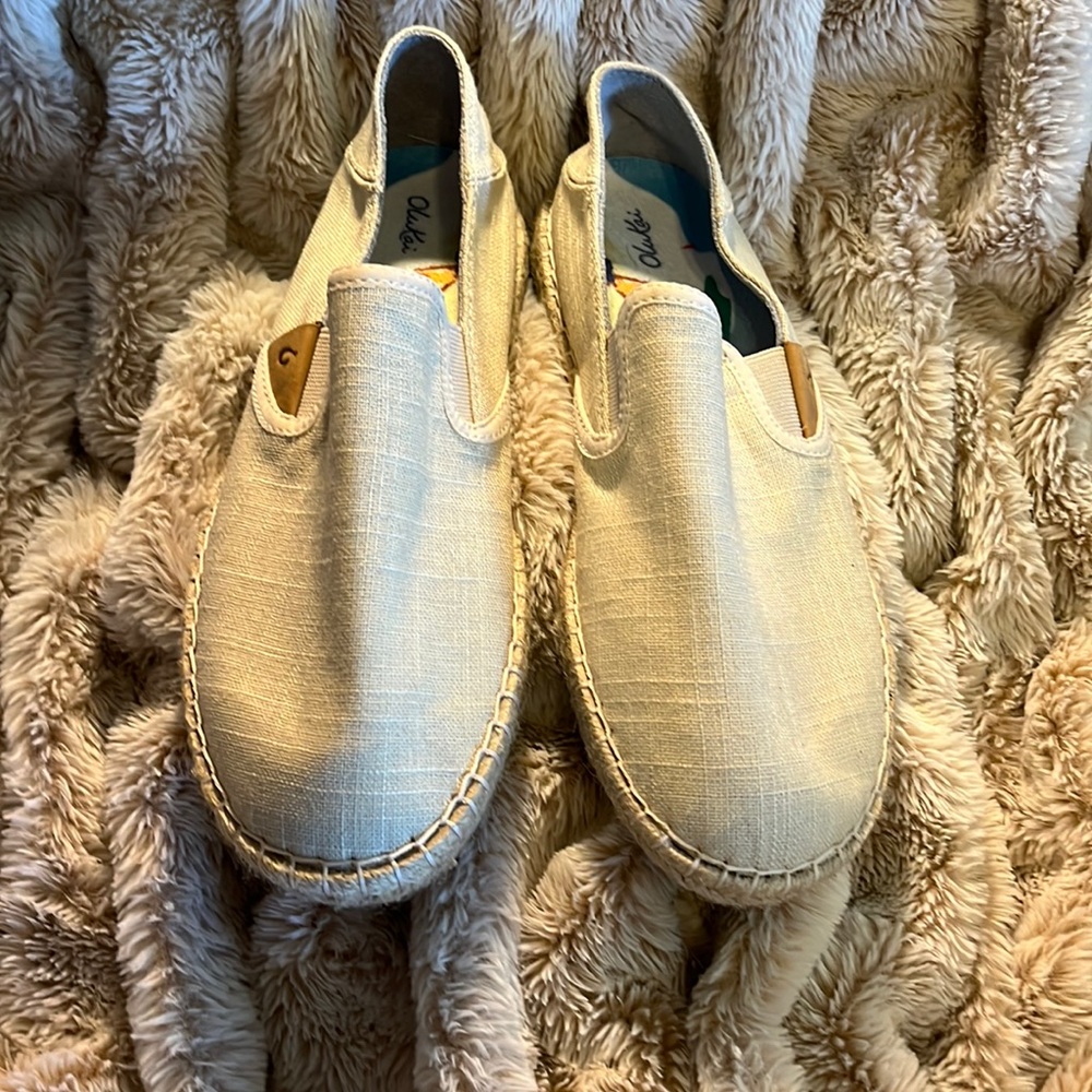 Olukai Espadrille Slip Ons